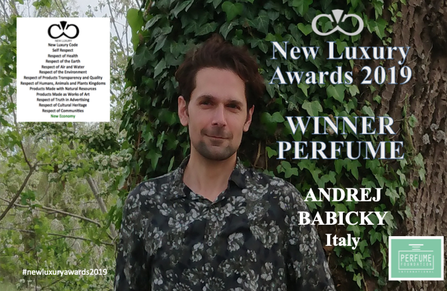 NPA NATURAL PERFUME ACADEMY STUDENT WINS NEW LUXURY AWARDS 2019 NPA